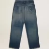 Löst sittande CNY-jeans för herr i medium tvätt Löst sittande CNY-jeans för herr i medium tvätt