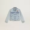 Lätt denimjacka med broderi Lätt denimjacka med broderi