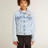 Lätt denimjacka med broderi Lätt denimjacka med broderi