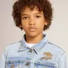 Lätt denimjacka med broderi Lätt denimjacka med broderi