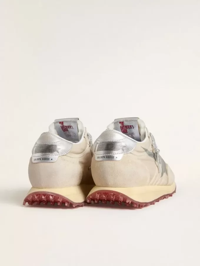 Marathon för damer med beige nylonöverdel och grå stjärna