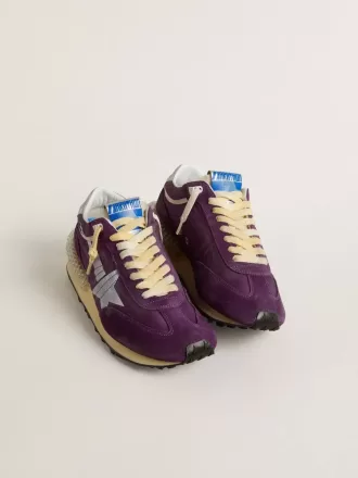 Marathon för damer med lila nylonöverdel och vit stjärna