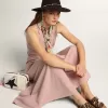 Margaret platta sandaler för dam i ponnyhud med leopardmönster
