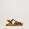 Maxime Junior sandaler i brunt läder