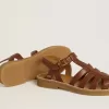 Maxime Junior sandaler i brunt läder