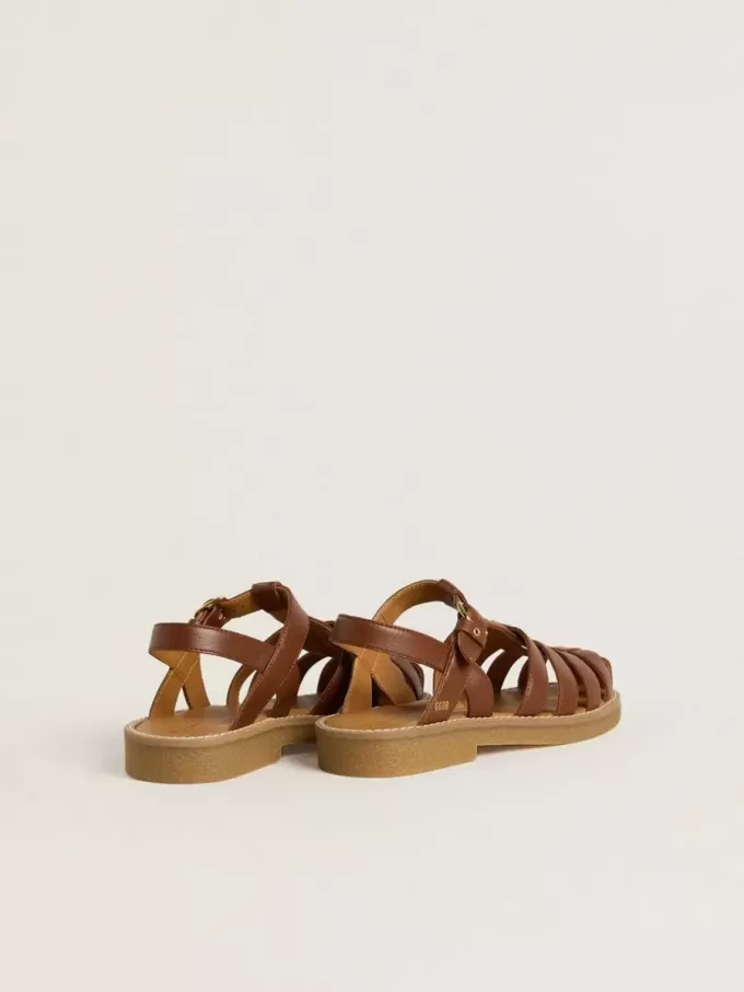 Maxime Junior sandaler i brunt läder