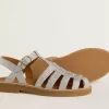 Maxime Junior sandaler i silver med mikroglitter