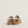 Maxime Junior sandaler i silver med mikroglitter