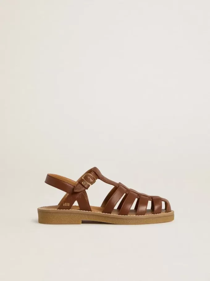 Maxime Young sandaler i brunt läder