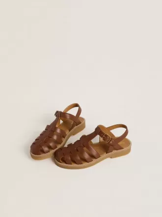 Maxime Young sandaler i brunt läder
