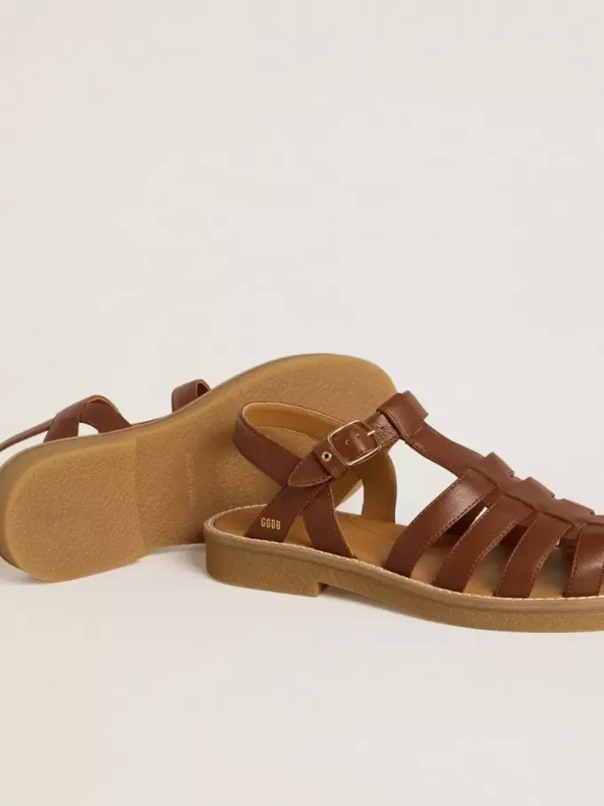 Maxime Young sandaler i brunt läder