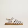 Maxime Young sandaler i silver med mikroglitter Maxime Young sandaler i silver med mikroglitter