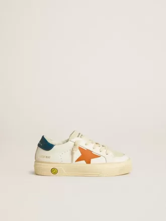 May Teen i nubuck med orange stjärna och blå hälflik