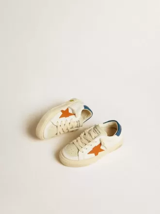 May Teen i nubuck med orange stjärna och blå hälflik