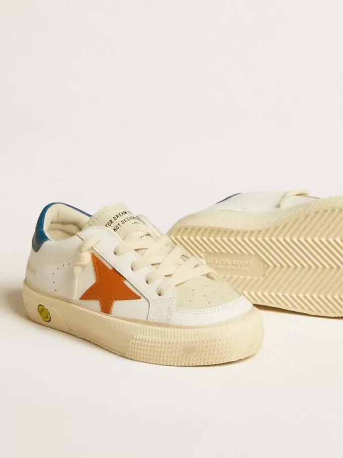 May Teen i nubuck med orange stjärna och blå hälflik