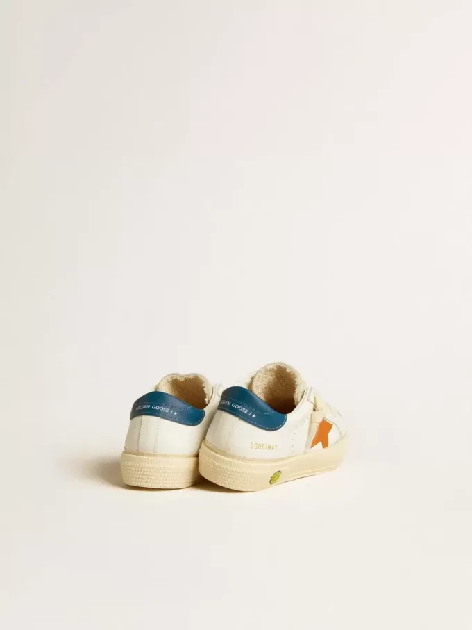 May Teen i nubuck med orange stjärna och blå hälflik