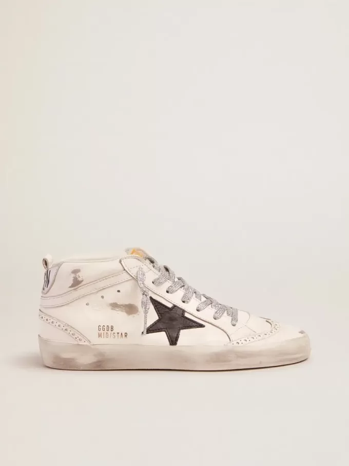 Mid Star för damer med laminerad hälflik och glitterknytband