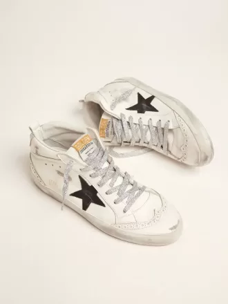 Mid Star för damer med laminerad hälflik och glitterknytband