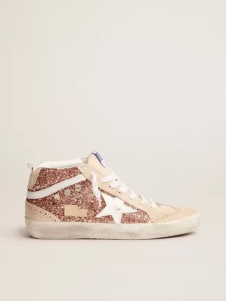 Mid Star för damer med rosa glitter