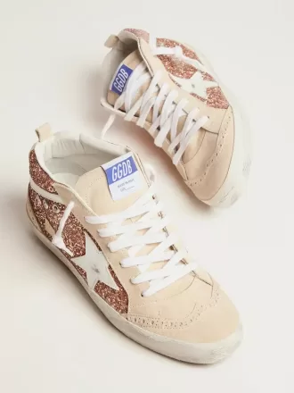 Mid Star för damer med rosa glitter