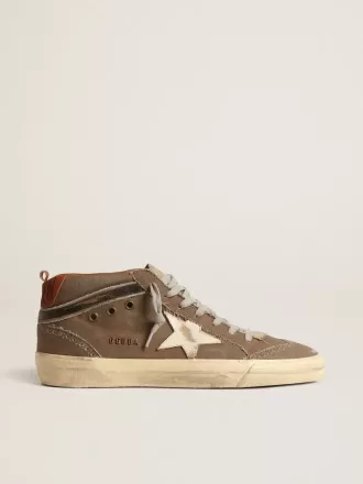 Mid Star i grön canvas med läderstjärna och svart flash