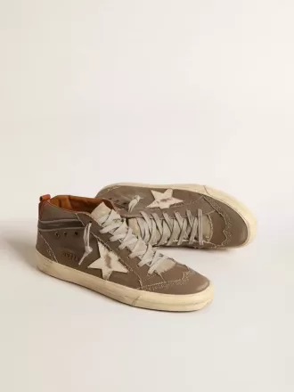 Mid Star i grön canvas med läderstjärna och svart flash