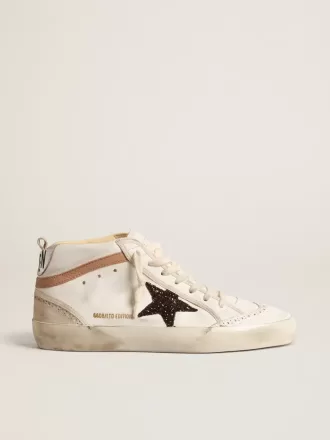 Mid Star LTD i nappa med glitterstjärna och nudefärgat läder