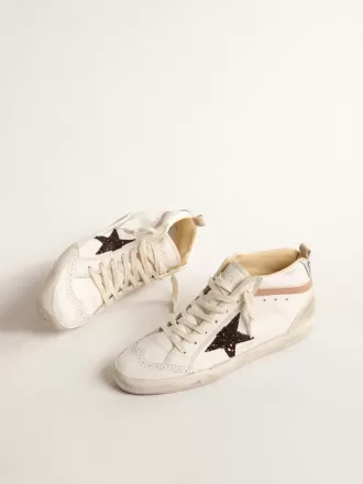 Mid Star LTD i nappa med glitterstjärna och nudefärgat läder