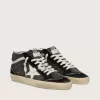 Mid Star LTD i svart denim med insatser i mocka och Swarovski-kristaller