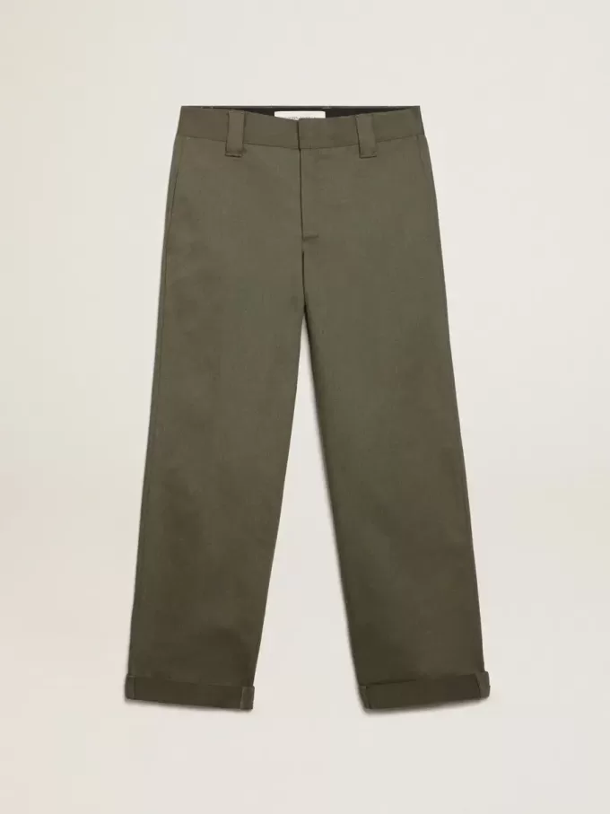 Militärgröna chinos från Golden Collection Militärgröna chinos från Golden Collection