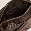 Mini Star Bag för damer i svart glansigt läder med ton-i-ton-stjärna Mini Star Bag för damer i svart glansigt läder med ton-i-ton-stjärna