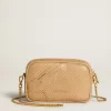 Mini Star Bag i beige läder med ormskinnsmönster Mini Star Bag i beige läder med ormskinnsmönster