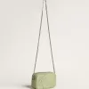 Mini Star Bag i ljusgrönt läder med ormskinnsmönster Mini Star Bag i ljusgrönt läder med ormskinnsmönster