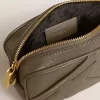 Mini Star Bag i salviagrönt läder med ton-i-ton-stjärna Mini Star Bag i salviagrönt läder med ton-i-ton-stjärna