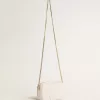 Mini Star Bag i smörvitt läder med ton-i-ton-stjärna Mini Star Bag i smörvitt läder med ton-i-ton-stjärna