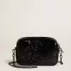 Mini Star Bag i svart läder med Swarovski-kristallstjärna