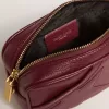 Mini Star Bag i vinrött läder med ton-i-ton-stjärna Mini Star Bag i vinrött läder med ton-i-ton-stjärna