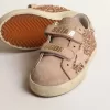 Old School Junior i persikorosa glitter med rosa mockastjärna