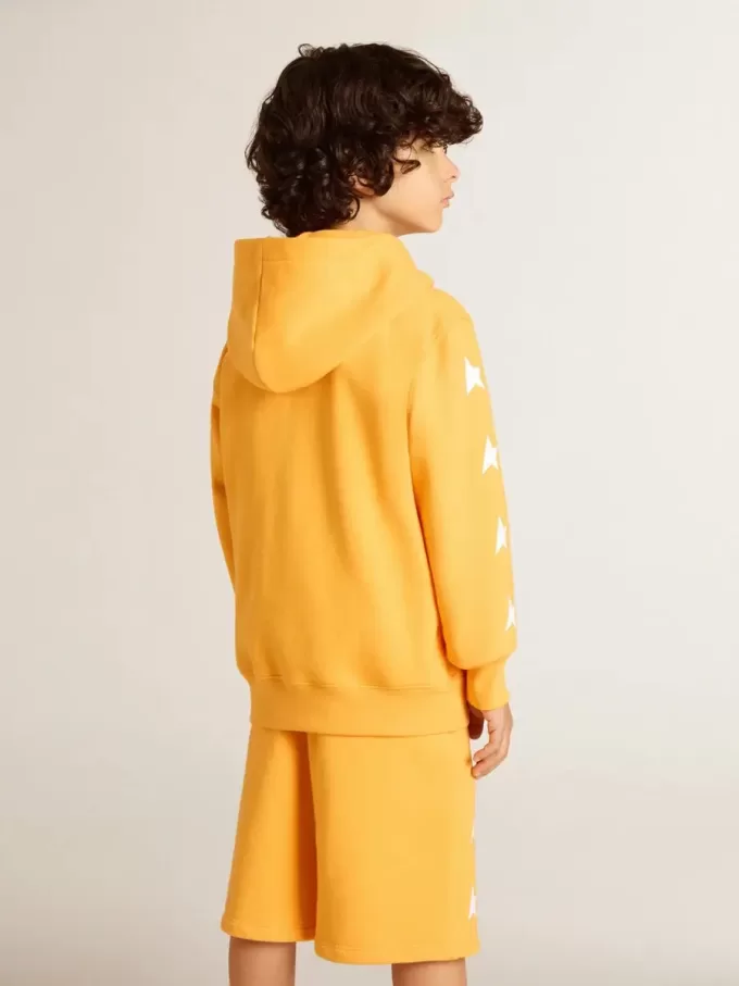 Orange sweatshirt med dragkedja för pojkar Orange sweatshirt med dragkedja för pojkar