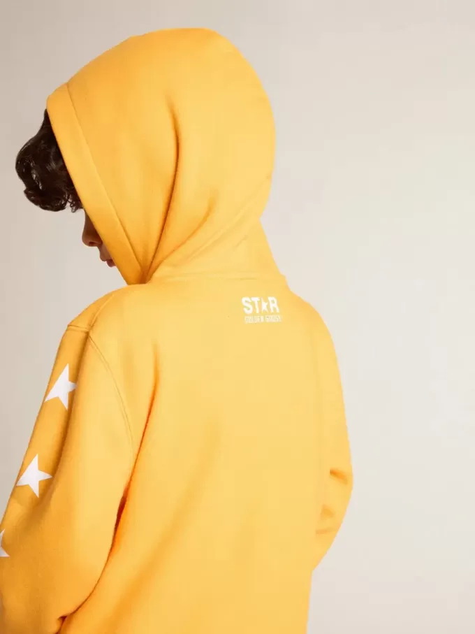 Orange sweatshirt med dragkedja för pojkar Orange sweatshirt med dragkedja för pojkar