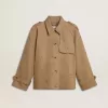 Oversized trenchcoat för dam med kristaller