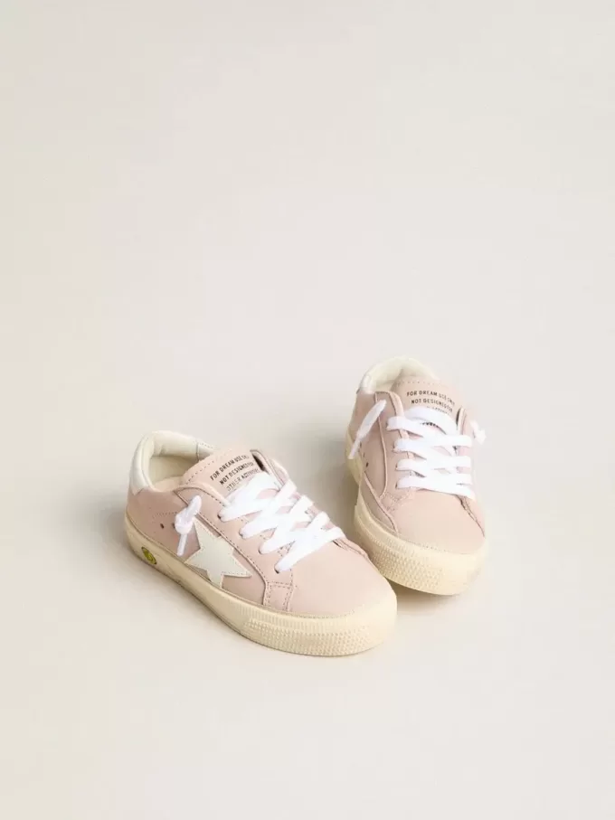 Pink May Teen med vit läderstjärna Pink May Teen med vit läderstjärna