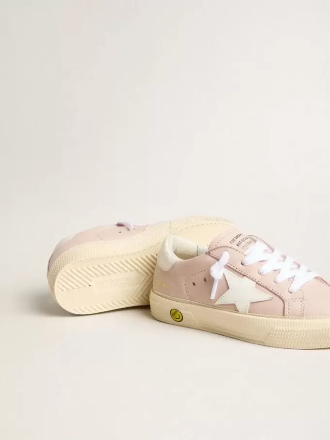 Pink May Teen med vit läderstjärna Pink May Teen med vit läderstjärna
