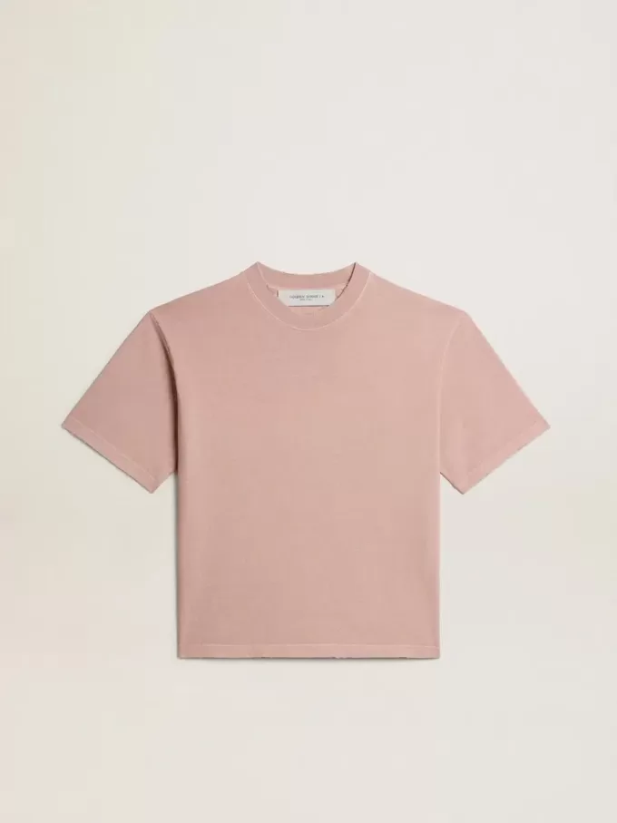 Puderrosa T-shirt med omvänd logotyp på baksidan – Jersey Capsule Puderrosa T-shirt med omvänd logotyp på baksidan – Jersey Capsule