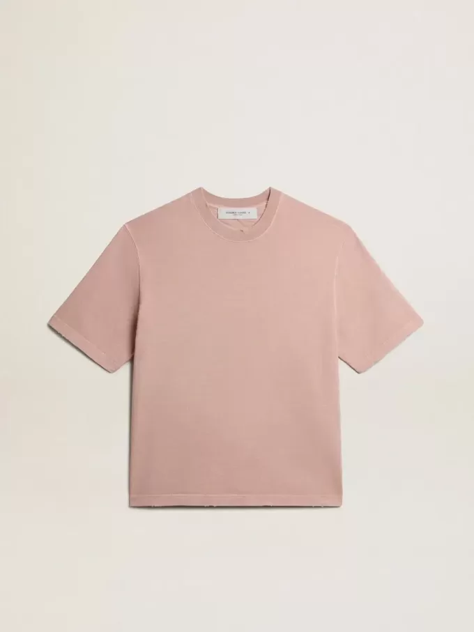 Puderrosa T-shirt med omvänd logotyp på baksidan – Jersey Capsule Puderrosa T-shirt med omvänd logotyp på baksidan – Jersey Capsule