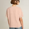 Puderrosa T-shirt med omvänd logotyp på baksidan – Jersey Capsule Puderrosa T-shirt med omvänd logotyp på baksidan – Jersey Capsule