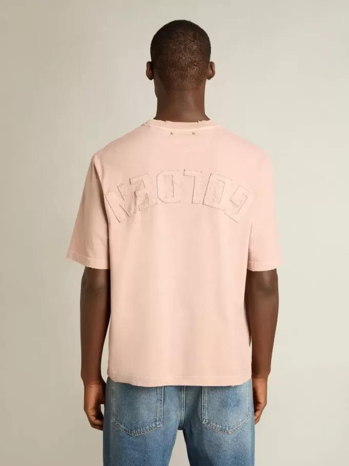 Puderrosa T-shirt med omvänd logotyp på baksidan – Jersey Capsule Puderrosa T-shirt med omvänd logotyp på baksidan – Jersey Capsule