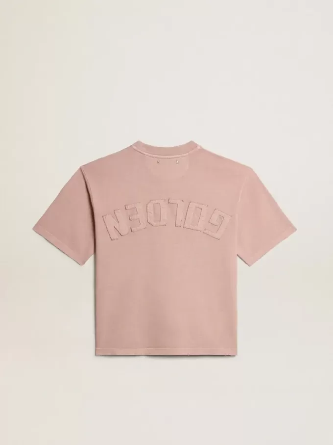 Puderrosa T-shirt med omvänd logotyp på baksidan – Jersey Capsule Puderrosa T-shirt med omvänd logotyp på baksidan – Jersey Capsule