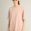 Puderrosa T-shirt med omvänd logotyp på baksidan – Jersey Capsule Puderrosa T-shirt med omvänd logotyp på baksidan – Jersey Capsule