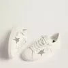 Purestar för damer i vitt läder med silverfärgad Swarovski-kristallstjärna Purestar för damer i vitt läder med silverfärgad Swarovski-kristallstjärna